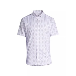 Halyard Lustre Floral Button-Front Shirt