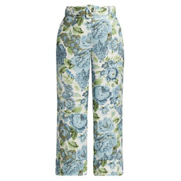 The Lauri Belted Floral Pants