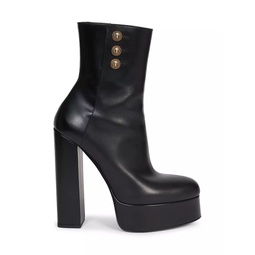 Brune 95MM Leather Ankle Boots