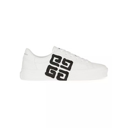 Sneakers City Sport in Leather with Tag Effect 4G Print