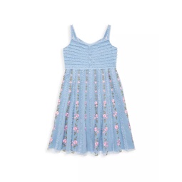 Little Girls & Girls Ruffle Floral Mini Dress