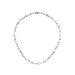 Bubbly Bubble Sterling Silver & Cubic Zirconia Collar Necklace