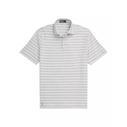 Spring Striped Heather Polo Shirt