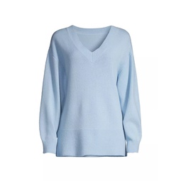 V-Neck Cashmere & Wool-Blend Sweater