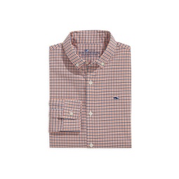 Boys Tattersall Plaid Button-Up Shirt