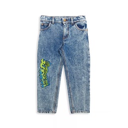 Little Boys & Boys Versace Embroidered Jeans
