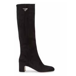 Tronchetti 55MM Knee-High Suede Boots