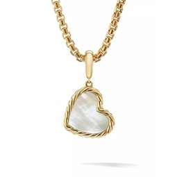 Cable Collectibles Heart Amulet In 18K Yellow Gold