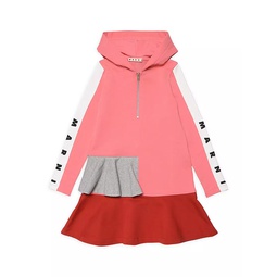 Little Girls & Girls Colorblocked Sweatshirt Dress