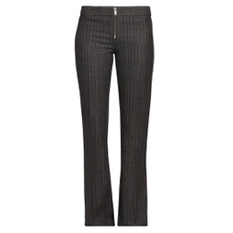 Pinstriped Zip-Front Trousers