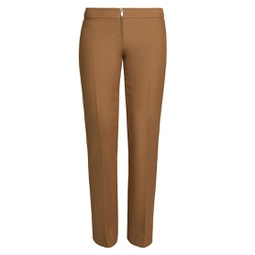 Wool Zip-Front Trousers