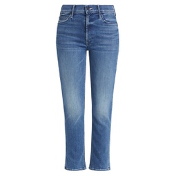 The Dazzler Mid-Rise Straight-Leg Ankle Jeans
