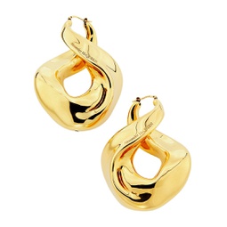 Goldtone Twisted Drop Earrings