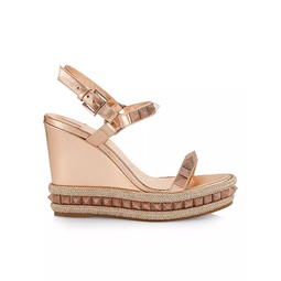 Pyraclou 110MM Leather Wedge Sandals