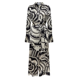 Tilly Belted Printed Maxi Dress
