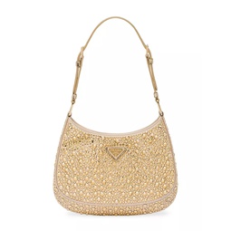 Cleo Satin Bag With Crystals