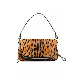 Leopard Calf Hair Shoulder Bag