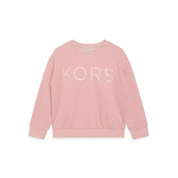 Little Girls & Girls MK Print Sweatshirt
