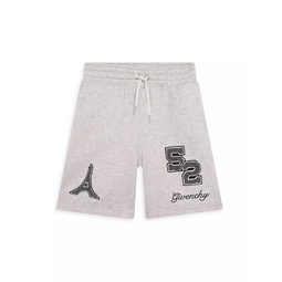 Little Boys & Boys Mini Me Logo Patch Shorts