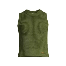 Wool-Blend Sleeveless Sweater