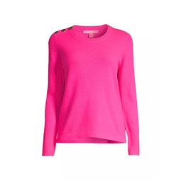 Brinkley Cashmere Buttoned Sweater