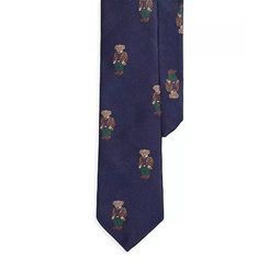 Boys Polo Bear Silk Tie