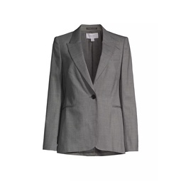 Layton Wool-Blend Crosshatch Jacket