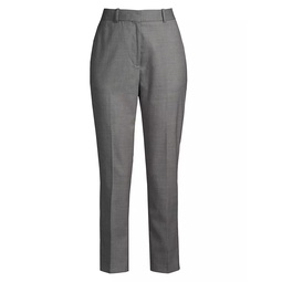 Layton Wool-Blend High-Waisted Ankle Pants
