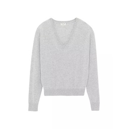V-Neck Sweater In Cashmere