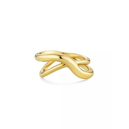 Coup De Coeur 14K Yellow Gold Crisscross Ring