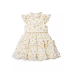 Baby Girls, Little Girls & Girls Sparkle Floral Print Dress