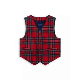 Little Boys & Boys Tartan Plaid Vest