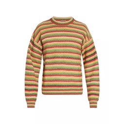 ZEGNA x The Elder Statesman Striped Cashmere & Wool Sweater