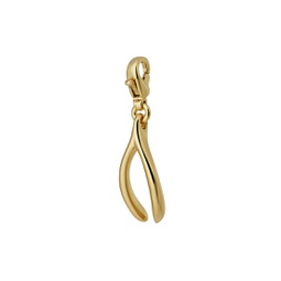 18K-Gold-Plated Wishbone Charm