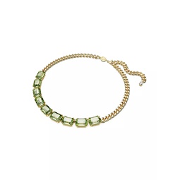 Millenia Goldtone & Crystal Octagon-Cut Necklace