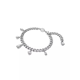 Dextera Rhodium-Plated & Crystal Convertible Mixed Cuts Bracelet & Anklet