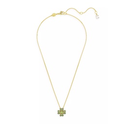 Idyllia Goldtone & Crystal Clover Pendant Necklace