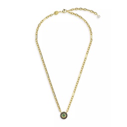 Sparkling Dance Goldtone & Crystal Pendant Necklace