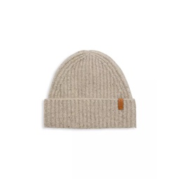 Donegal Rib-Knit Cashmere Beanie