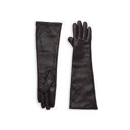 Long Stacked Leather Gloves