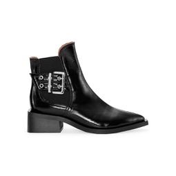 Chelsea Buckle Ankle Boots