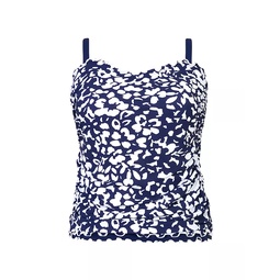 Floral Ruched Tankini Top