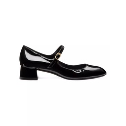 Vivienne 35MM Leather Mary Jane Pumps