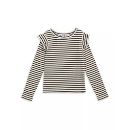 Little Girls & Girls Paris Striped Long-Sleeve T-Shirt