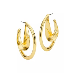 Lisette 14K-Gold-Plated Hoop Earrings