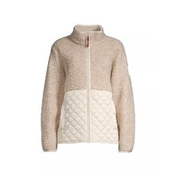 Sherpa Fleece Quilted Jacket