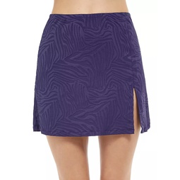 Zebra Knit Miniskirt