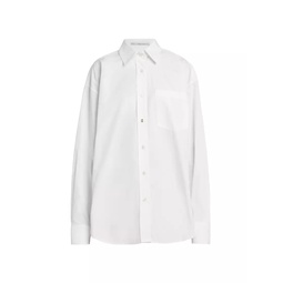 Iconic Oversized Cotton Long-Sleeve Shirt