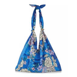 Knotted Floral Tote Bag