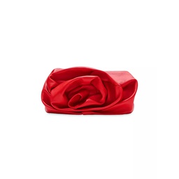 Leather Rose Clutch